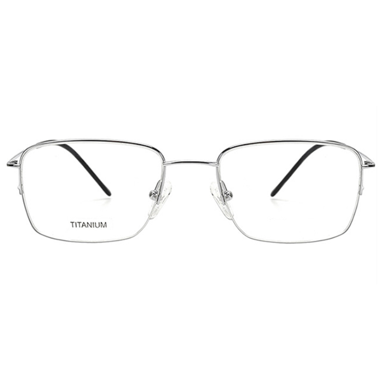 Flexible rimless titanium  reading glasses metal optical frames