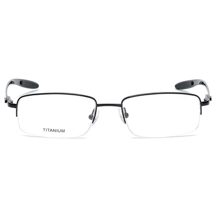 Hanya eyewear rimless titanium men optical frames glasses