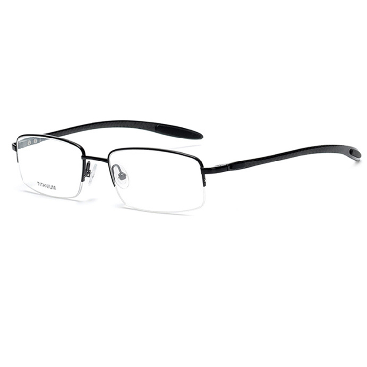 Hanya eyewear rimless titanium men optical frames glasses