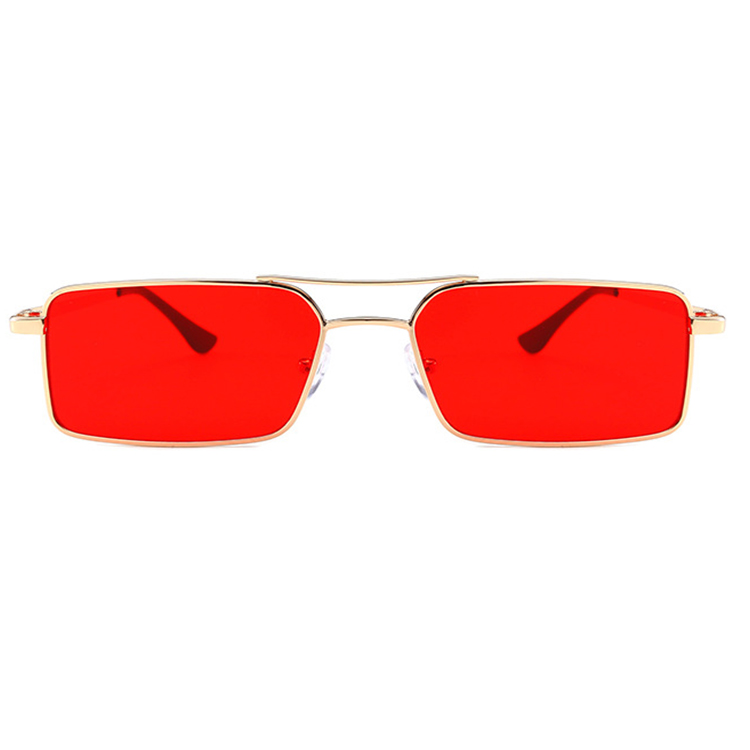 Best square metallic sunglasses mens with blue lens 