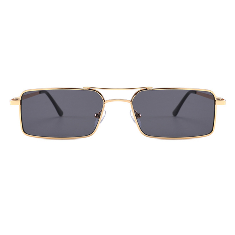 Best square metallic sunglasses mens with blue lens 