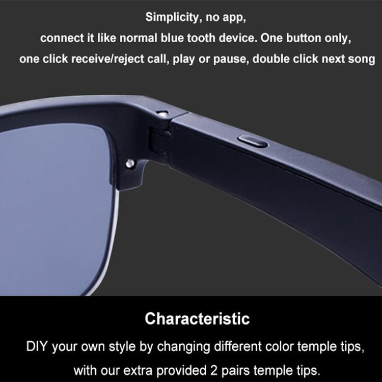 Amazon Top selling Bluetooth Earphone Sunglasses Audio Smart Glasses 
