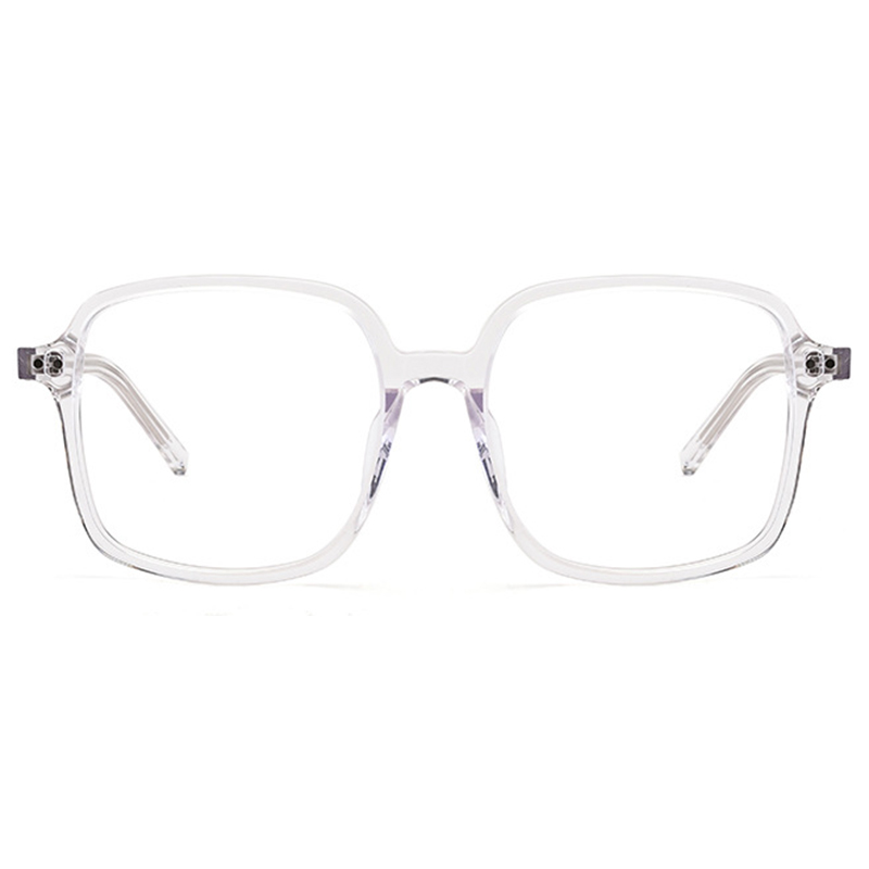 Ready stock square transparent oversize eyeglasses frame