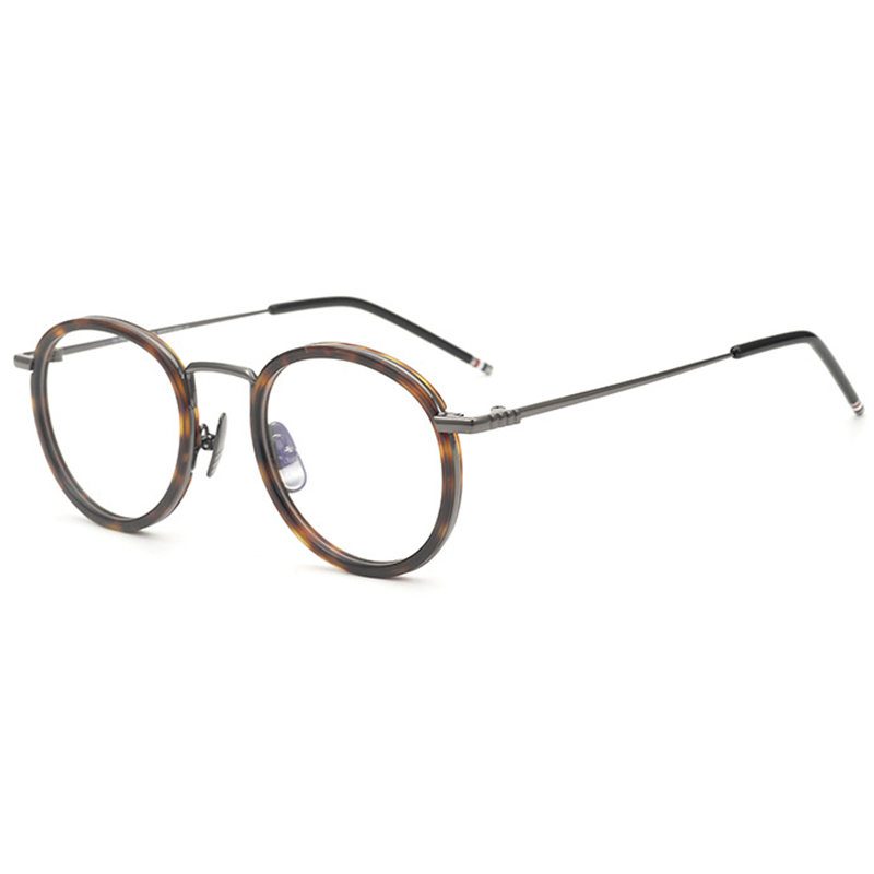 Metal and acetate bifocal eyeglasses frames 