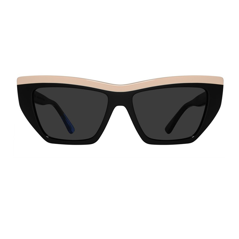 Double color crystal grey sunglasses smoke lens