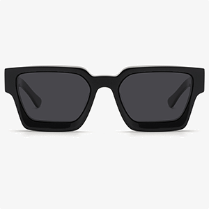 Ready to ship square  transparent grey oversized womens sunglasses